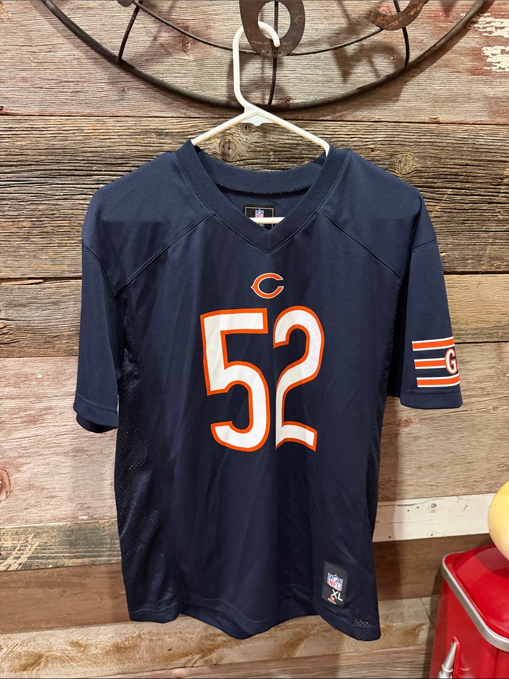 NFL Chicago Bears Navy and Orange #52 Youth Jersey